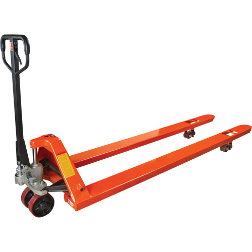 8' Long Fork Hydraulic Pallet Trucks, 96" L x 27" W, 4400 lbs. Capacity Waymarc Industries Inc