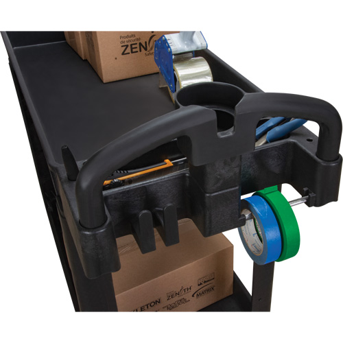 Chariot utilitaire, 2 tiers, 17-1/8" x 33-1/2" x 37-5/8", Capacit&eacute; 550 lb Waymarc Industries Inc
