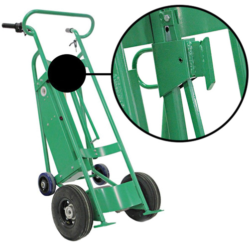 Powered Drum Hand Truck with Pneumatic Wheels Waymarc Industries Inc