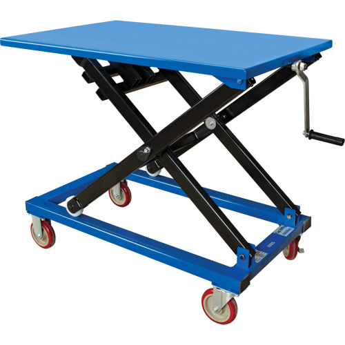 Manual Scissor Lift Table, 37-3/8" L x 23-5/8" W, Steel, 660 lbs. Capacity Waymarc Industries Inc
