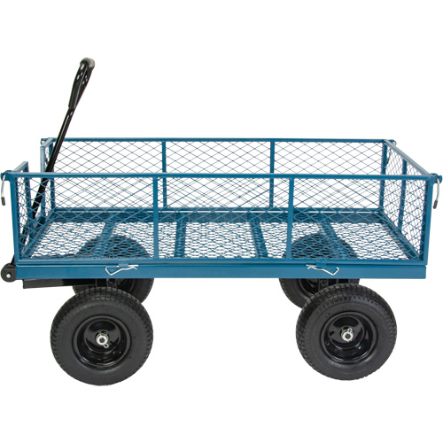 Wagon avec c&ocirc;t&eacute;s rabattables, 24" la x 48" la x Capacit&eacute; 800 lb Waymarc Industries Inc