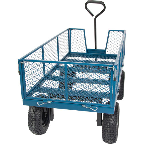 Wagon avec c&ocirc;t&eacute;s rabattables, 24" la x 48" la x Capacit&eacute; 800 lb Waymarc Industries Inc