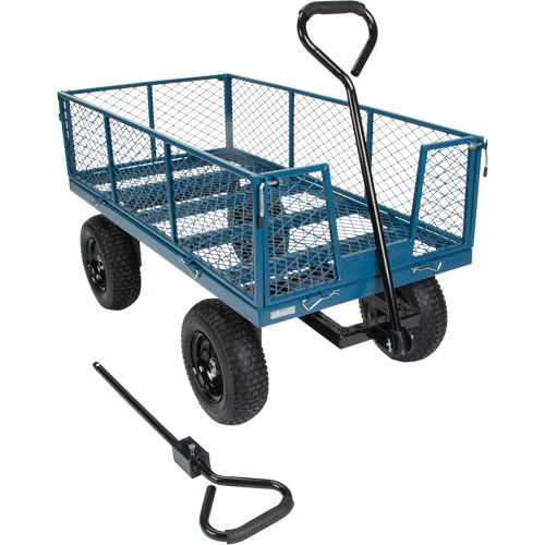 Wagon avec c&ocirc;t&eacute;s rabattables, 24" la x 48" la x Capacit&eacute; 800 lb Waymarc Industries Inc