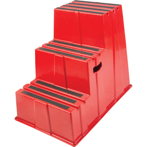 Escabeau industriel, 3 marches, 34-13/16" x 22-7/16" x Hauteur 28-1/2" Waymarc Industries Inc