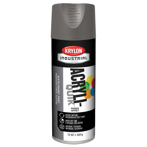 Laque industrielle Acryli-Quik, Gris, Tr&egrave;s mat, 12 oz, Canette a&eacute;rosol Waymarc Industries Inc