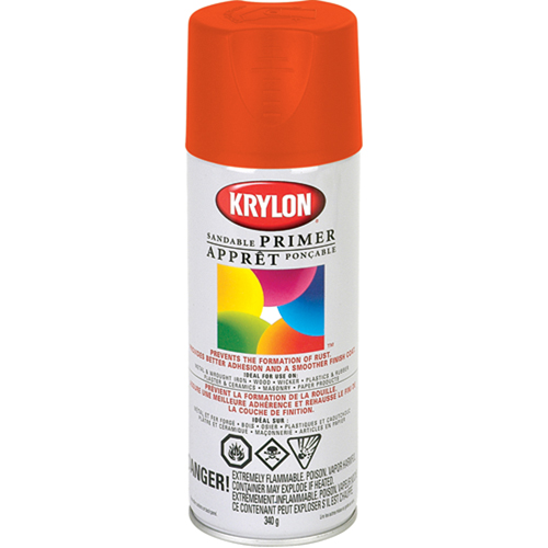 Peinture &agrave; pulv&eacute;riser fluorescente, Rouge/orange fluorescent, 11 oz, Canette a&eacute;rosol Waymarc Industries Inc