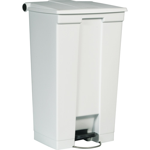 Flat Top Trash Can, Polyethylene, 23 US gal. Capacity Waymarc Industries Inc