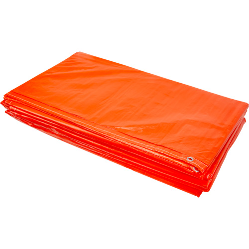 B&acirc;ches isol&eacute;es, Poly&eacute;thyl&egrave;ne, Orange, 20' x 12' x 8 mils Waymarc Industries Inc