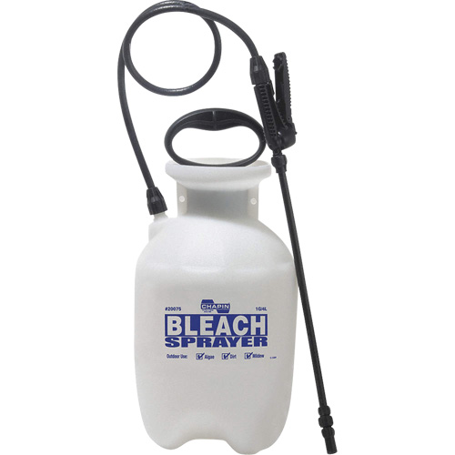Bleach Disinfecting Tank Sprayer, 1 gal. (3.8 L), Polypropylene, 12" Wand Waymarc Industries Inc
