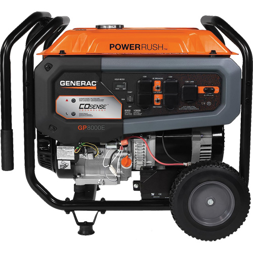 G&eacute;n&eacute;ratrice portable avec technologie COsense, 10000 W de surtension, 8000 W nominale, 120 V/240 V, R&eacute;servoir de 7,9 gal. Waymarc Industries Inc