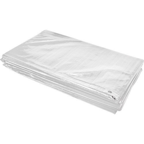 B&acirc;che isol&eacute;e, Poly&eacute;thyl&egrave;ne, Blanc, 20' x 12' x 8 mils Waymarc Industries Inc