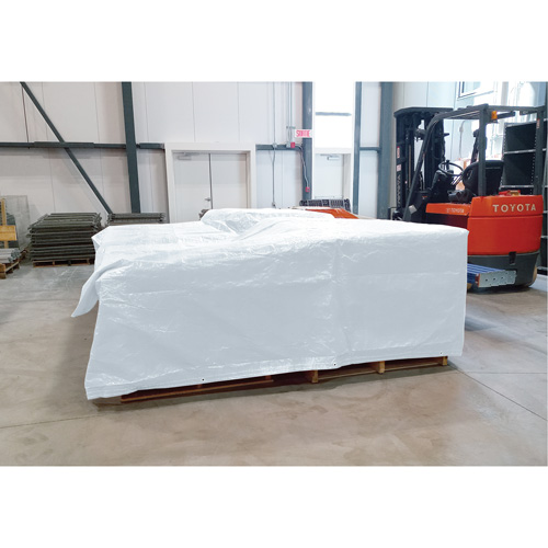 B&acirc;che isol&eacute;e, Poly&eacute;thyl&egrave;ne, Blanc, 20' x 12' x 8 mils Waymarc Industries Inc