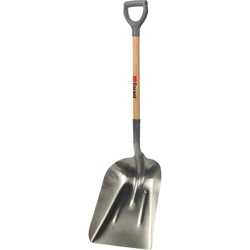 Grain Scoop #8, Wood, Aluminum Blade, D-Grip Handle Waymarc Industries Inc