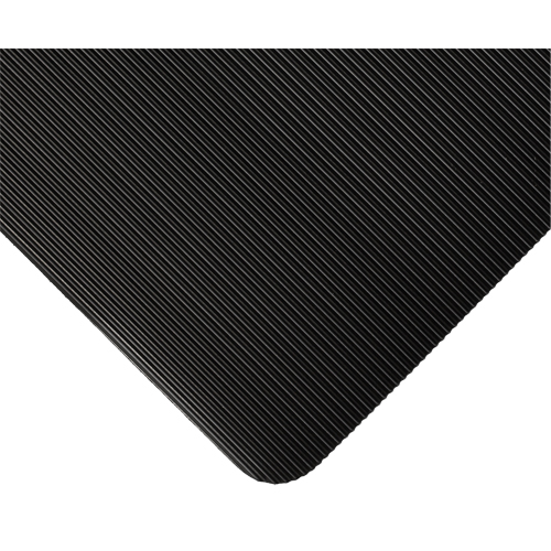 Tapis standard no 381, Ergonomique, 3' x 105' x 1/8", Noir Waymarc Industries Inc