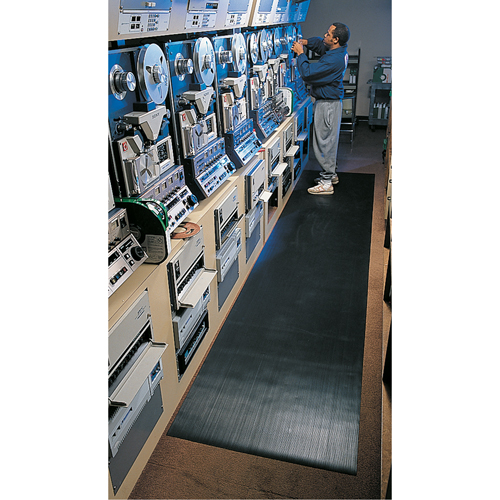 Tapis standard no 381, Ergonomique, 3' x 105' x 1/8", Noir Waymarc Industries Inc
