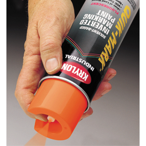 Industrial Quik-Mark Solvent-Based Inverted Marking Paint, 17 oz., Aerosol Can Waymarc Industries Inc
