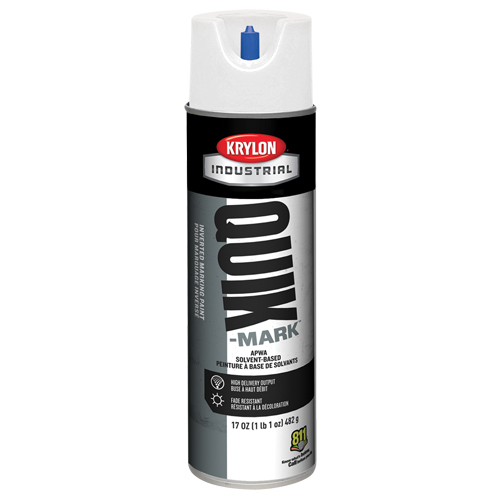Industrial Quik-Mark Solvent-Based Inverted Marking Paint, 17 oz., Aerosol Can Waymarc Industries Inc