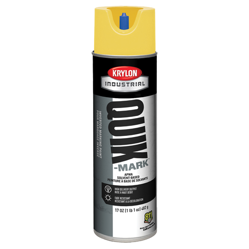 Industrial Quik-Mark Solvent-Based Inverted Marking Paint, 17 oz., Aerosol Can Waymarc Industries Inc
