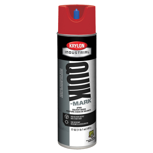 Industrial Quik-Mark Solvent-Based Inverted Marking Paint, 17 oz., Aerosol Can Waymarc Industries Inc