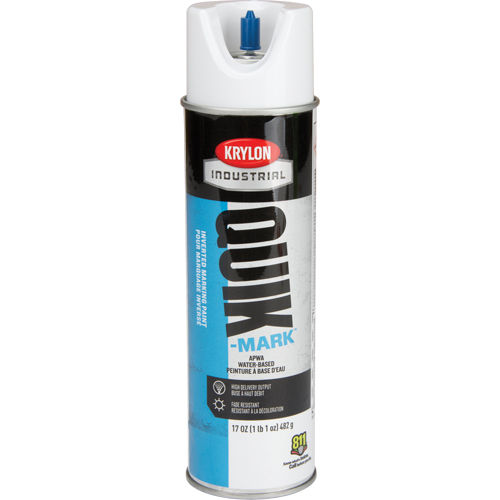 Peinture de marquage industrielle invers&eacute;e &agrave; base d'eau Quik-Mark, 17 oz, Canette a&eacute;rosol Waymarc Industries Inc