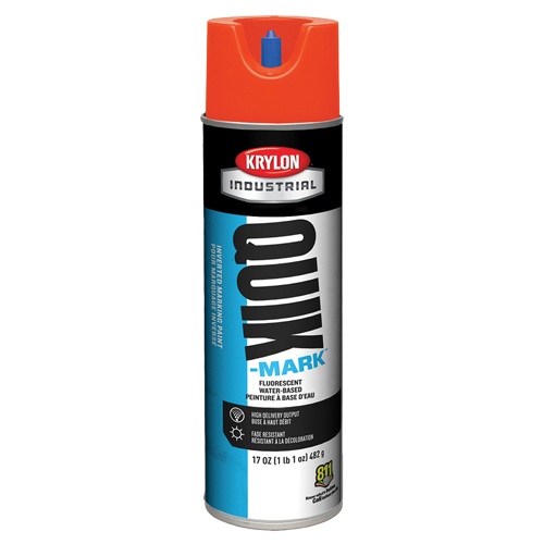 Industrial Quik-Mark Water-Based Inverted Marking Paint, 17 oz., Aerosol Can Waymarc Industries Inc