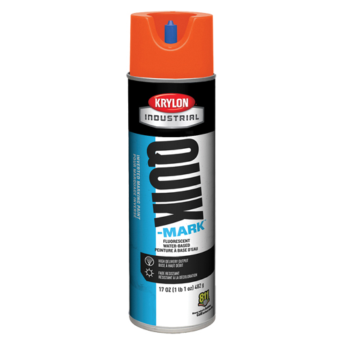 Peinture de marquage industrielle invers&eacute;e &agrave; base d'eau Quik-Mark, 17 oz, Canette a&eacute;rosol Waymarc Industries Inc