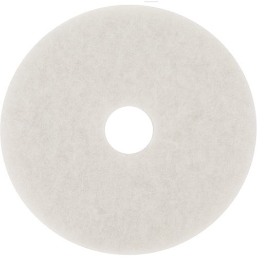 Tampon de polissage pour planchers, 19", Polissage, Blanc Waymarc Industries Inc