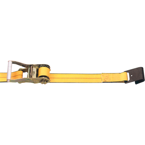 Tendeurs d'arrimage &agrave; cliquet, Crochet plat, 2" , 30' , Charge d'utilisation max. 3335 lb (1513 kg) Waymarc Industries Inc