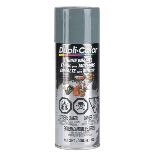 Peinture &agrave; &eacute;mail avec c&eacute;ramique pour moteur, Nouveau Gris Ford, Brillant, 12 oz, Canette a&eacute;rosol Waymarc Industries Inc