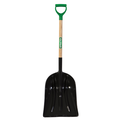Grain & Coal Scoop Shovel, Wood, Polypropylene Blade, D-Grip Handle, 30-1/4" Length Waymarc Industries Inc