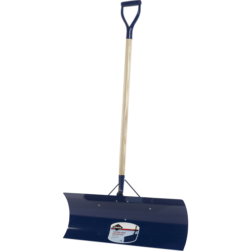 Yukon Snow Pusher, Steel Blade, D-Grip Handle, 30" W Waymarc Industries Inc
