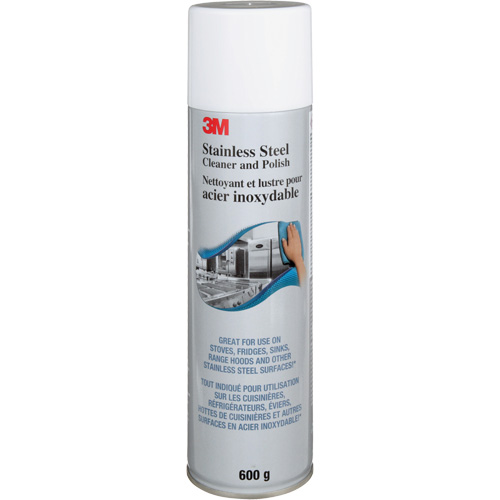 Nettoyant et produit &agrave; polir pour l'acier inoxydable, 21,5 oz., Canette a&eacute;rosol Waymarc Industries Inc