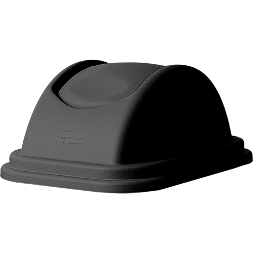 Couvercles pour corbeilles &agrave; papier en plastique, Couvercle bomb&eacute;/Couvercle &agrave; battant, Plastique, Convient aux contenants 16" x 11-5/8" Waymarc Industries Inc