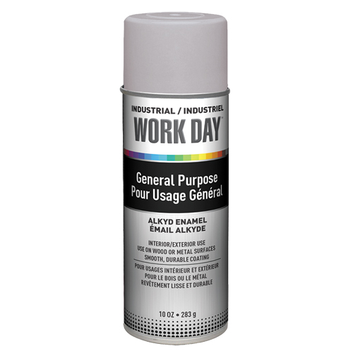 Industrial Work Day Paint, Grey, Very Flat, 10 oz., Aerosol Can Waymarc Industries Inc