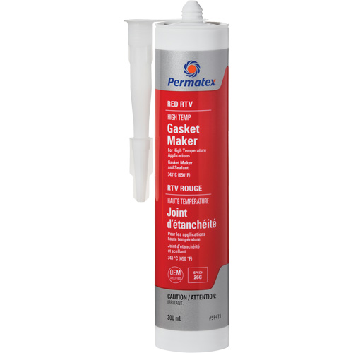 Compos&eacute; &agrave; joints RTV rouge haute temp&eacute;rature, 300 ml, Tube, Rouge Waymarc Industries Inc