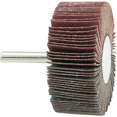 Disque &agrave; lamelles mont&eacute;, Grain 80, 2-1/2" x 1" x 1/4" Waymarc Industries Inc