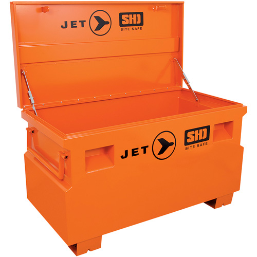 JSB-4824 Heavy-Duty Jobsite Tool Storage Box, 48-1/8" x 24-1/8" x 28-3/8", Steel, Orange Waymarc Industries Inc