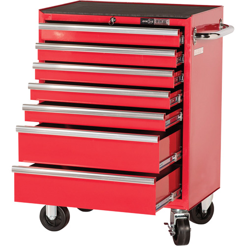 PRC2707 Pro Series Roller Cabinet, 7 Drawers, 27" W x 16" D x Red Waymarc Industries Inc