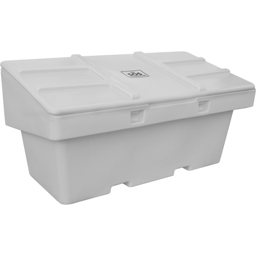 Contenants pour sel & sable SOS, Avec Moraillon, 72" x 36" x 36", 36 pi³, Gris Waymarc Industries Inc