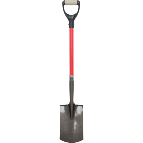 Heavy-Duty Shovels, Fibreglass, Carbon Steel Blade, D-Grip Handle, 30-1/2" Long Waymarc Industries Inc