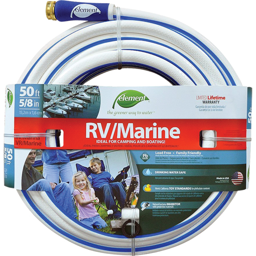 Boyaux d'arrosage pour bateaux et VR Element , PVC, 5/8" dia x 50' Waymarc Industries Inc
