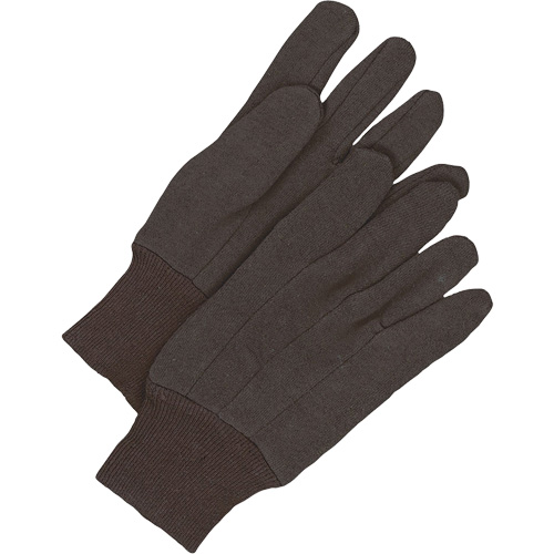 Classic Jersey Gloves, One Size, Brown, Unlined, Knit Wrist Waymarc Industries Inc