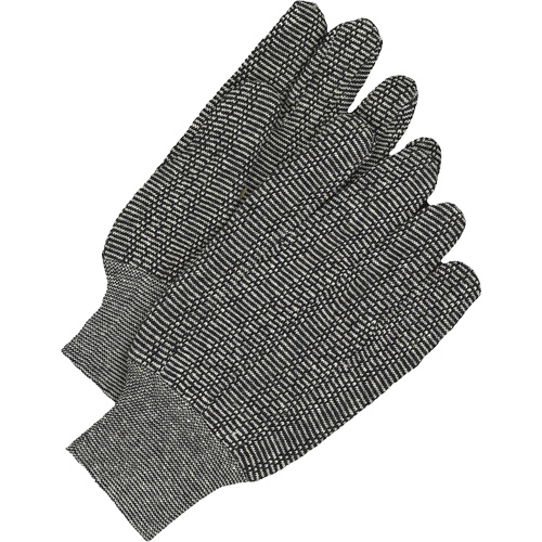 Classic Jersey Gloves, One Size, Salt & Pepper, Unlined, Knit Wrist Waymarc Industries Inc