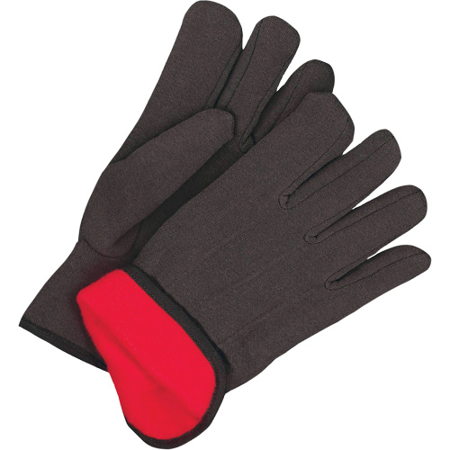 Gants en jersey classiques, Taille unique, Noir, Molleton rouge, &agrave; enfiler Waymarc Industries Inc
