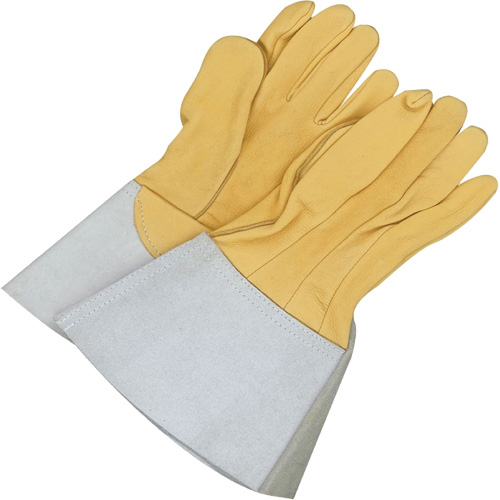 Gander Brand Reverse Grain TIG Welder Gloves, Grain Deerskin, Size 10 Waymarc Industries Inc