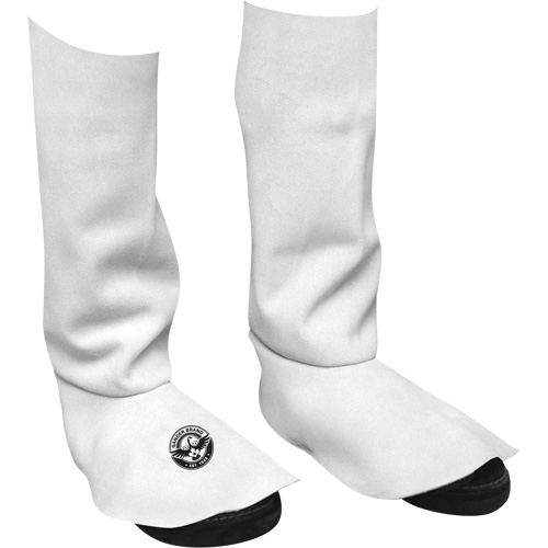 Leather Welding Spats, 15" L, Pearl Grey Waymarc Industries Inc