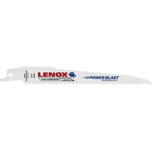 Wood Reciprocating Saw Blade, Bi-Metal, 6 TPI, 6" L x 3/4" W Waymarc Industries Inc