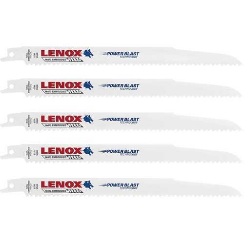 Wood Cutting Reciprocating Saw Blades, Bi-Metal, 6 TPI, 9" L x 3/4" W Waymarc Industries Inc