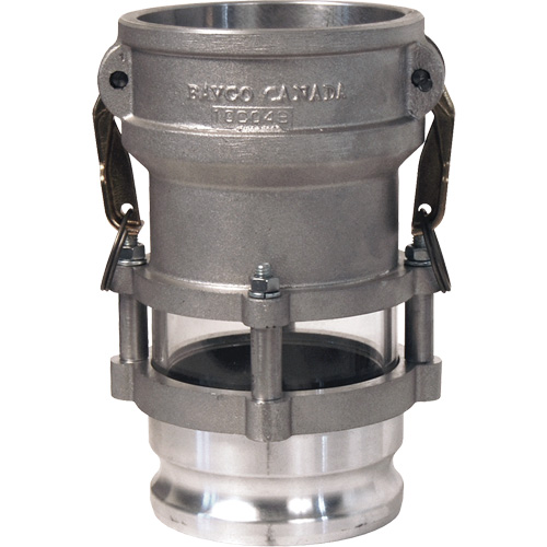 Cam & Groove In-Line Sight Glass Coupler x Adapter Waymarc Industries Inc