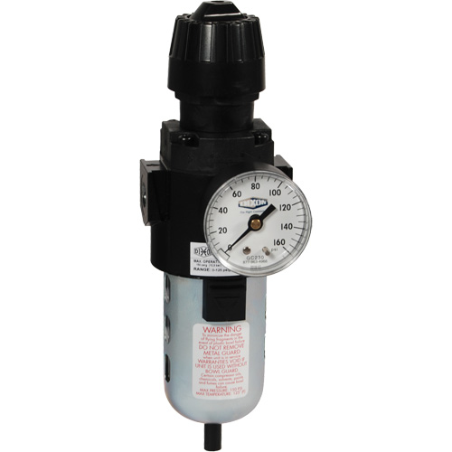 Wilkerson Compact Filter/Regulator, 1/2" NPT, 150 PSI Max. PSI, Standard Waymarc Industries Inc